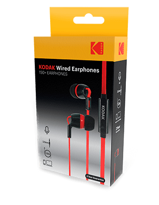auriculares con cable micrófono Kodak 150+ Earphones